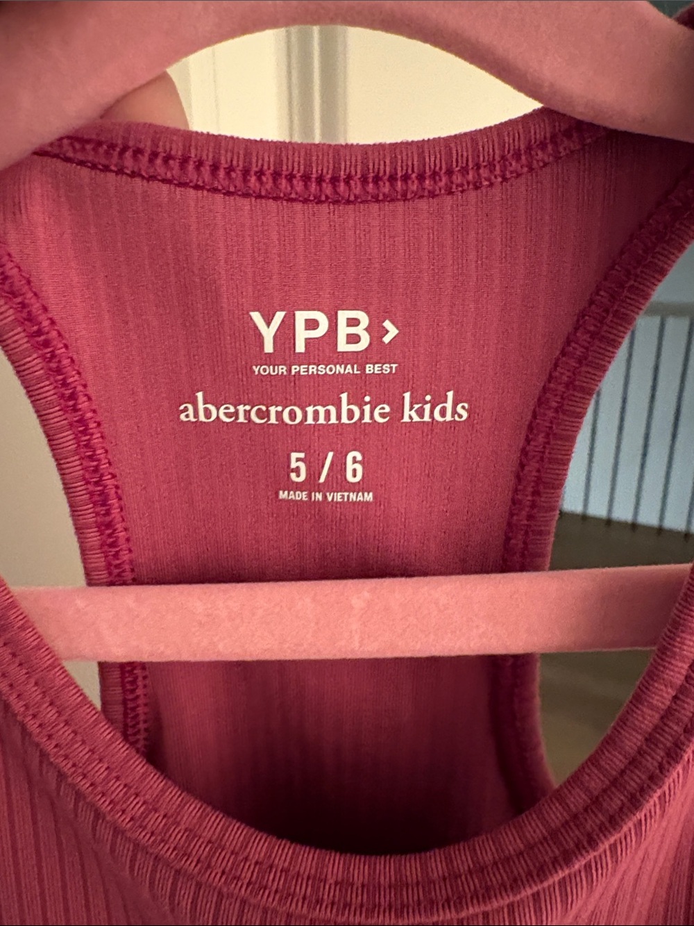 abercrombie kids Ribbed Racerback Tank - Dark Raspberry - Picture 2 of 3